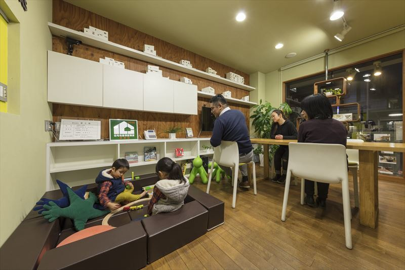 勝田台のリビングギャラリーのお子様のスペースもあります